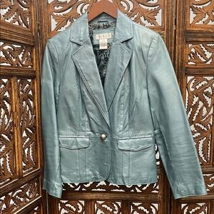 Vintage Worthington Women's Teal Blazer